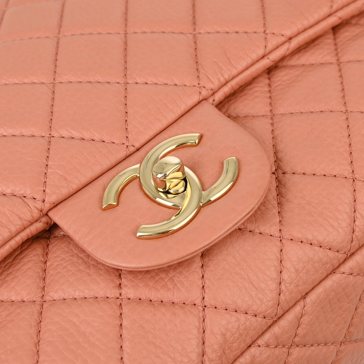 Chanel Pink Calfskin XXL Single Flap Shoulder Bag