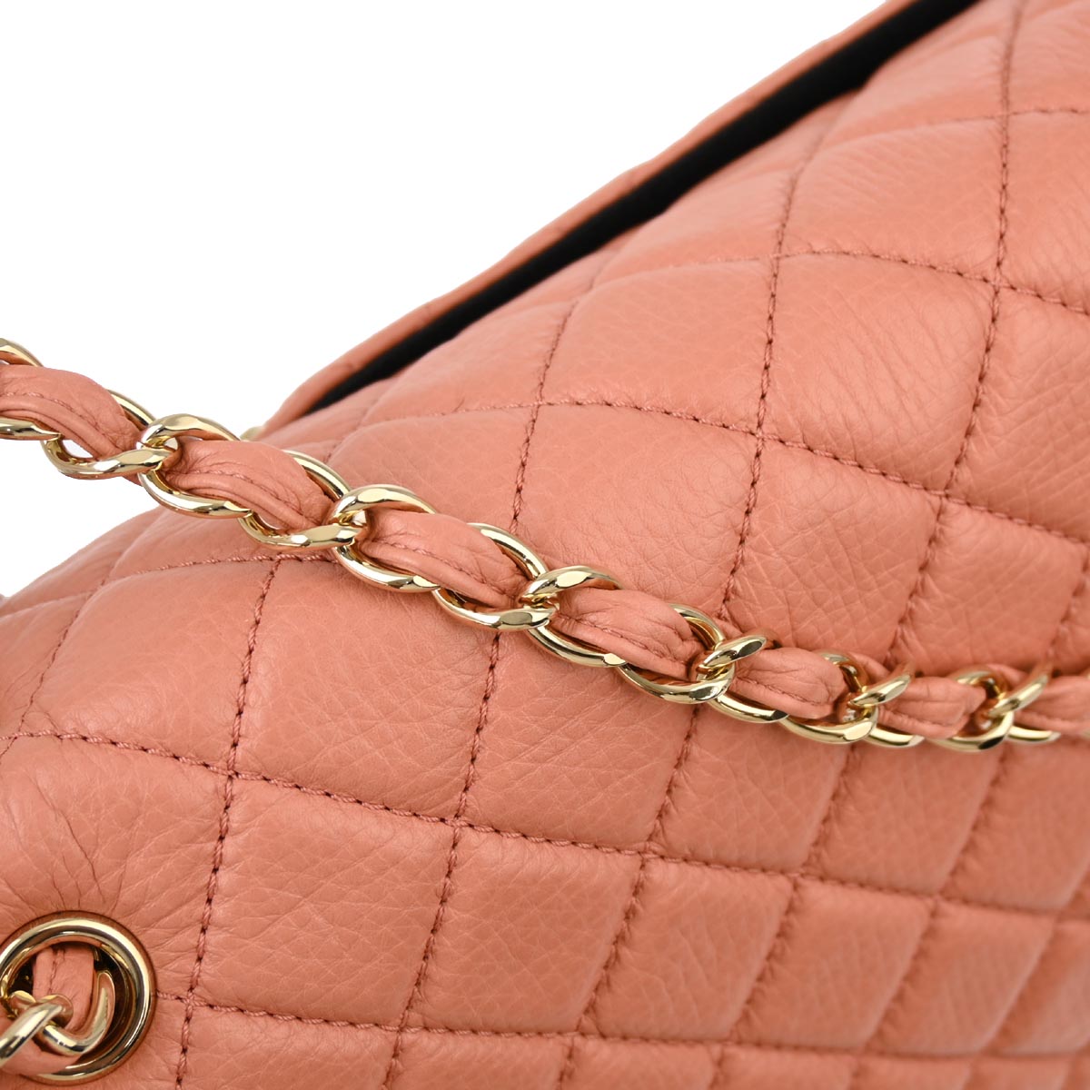 Chanel Pink Calfskin XXL Single Flap Shoulder Bag