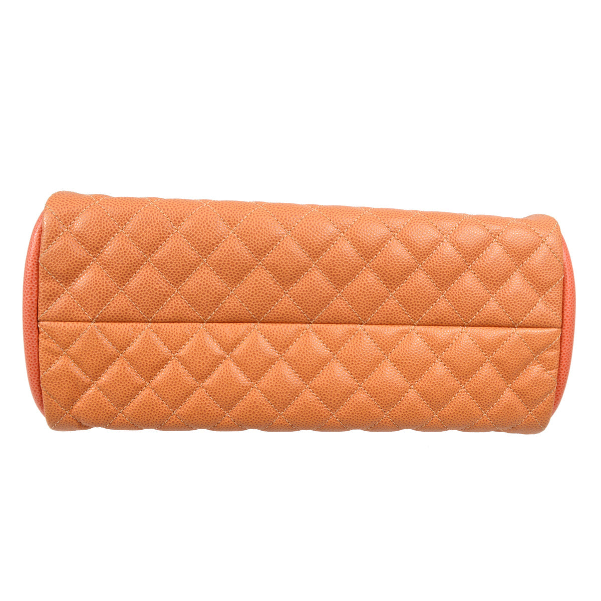 Chanel Orange Caviar Shoulder Bag