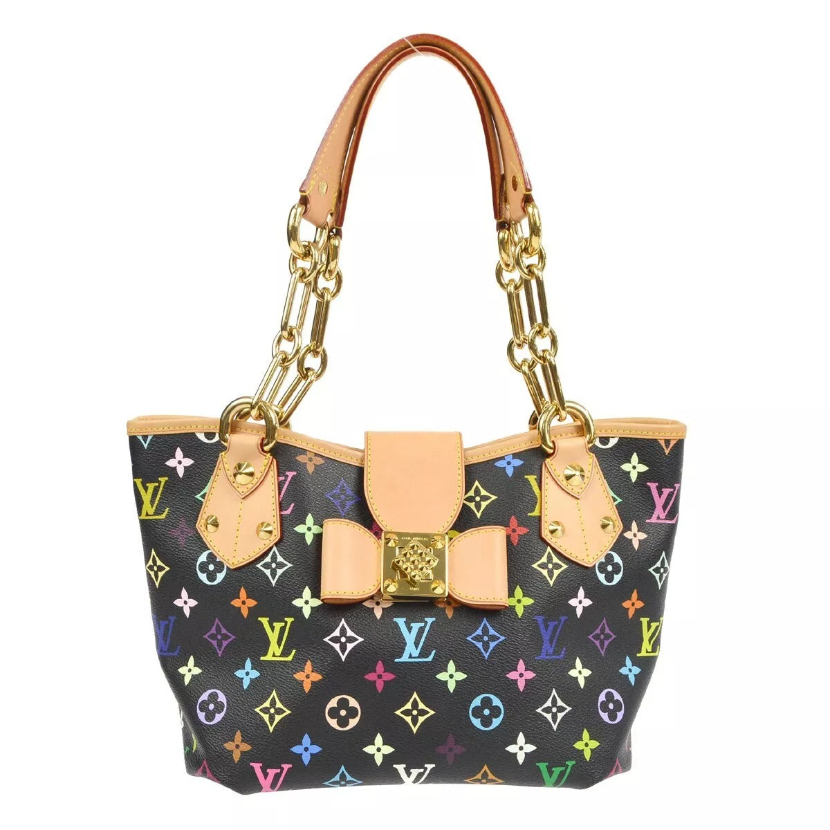 Louis Vuitton 2011 Annie MM Tote Handbag Monogram Multicolor M40308