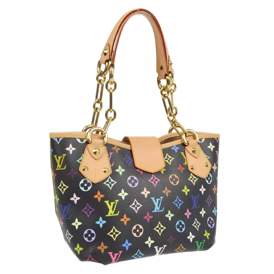 Louis Vuitton 2011 Annie MM Tote Handbag Monogram Multicolor M40308