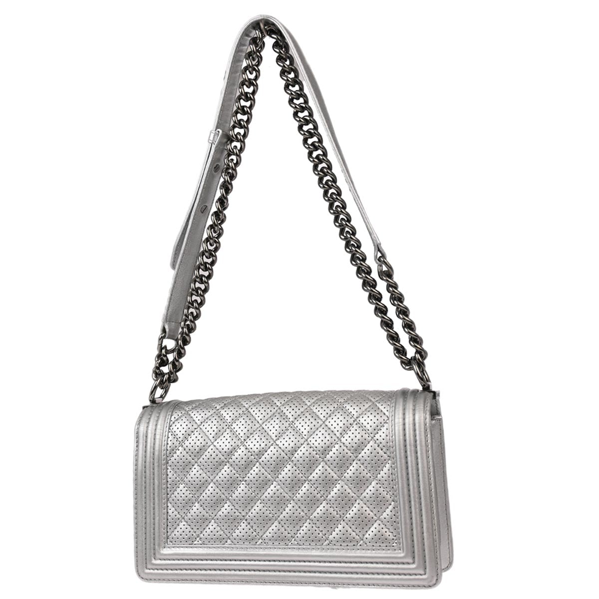 Chanel 2013-2014 Perforated Lambskin Boy Medium