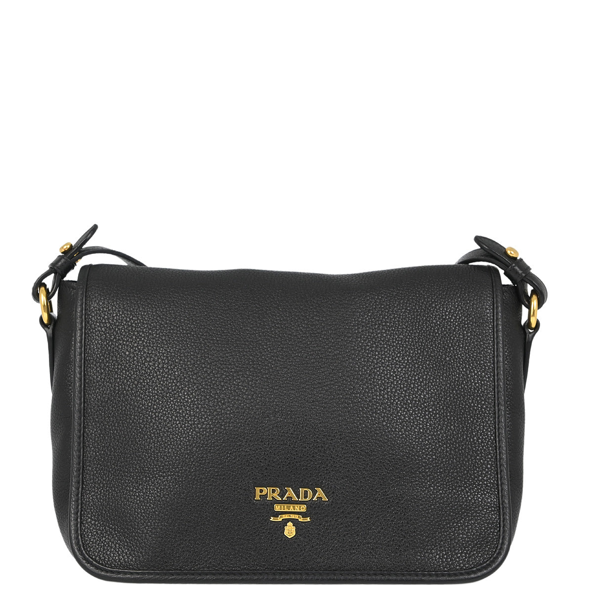 Prada Black Leather Shoulder Bag