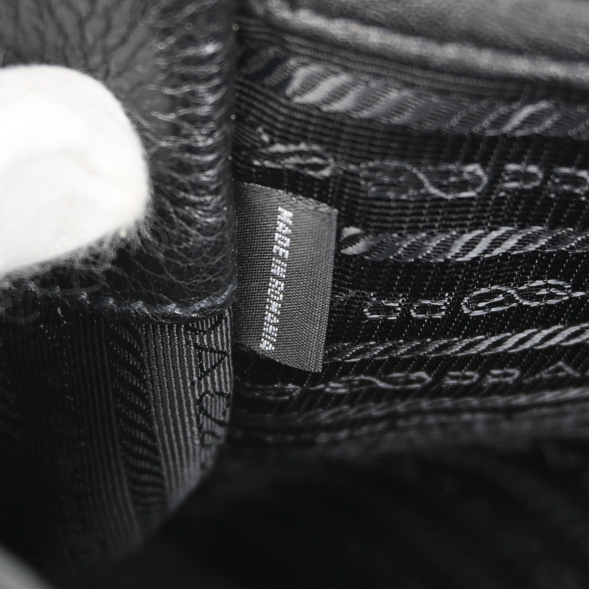 Prada Black Leather Shoulder Bag