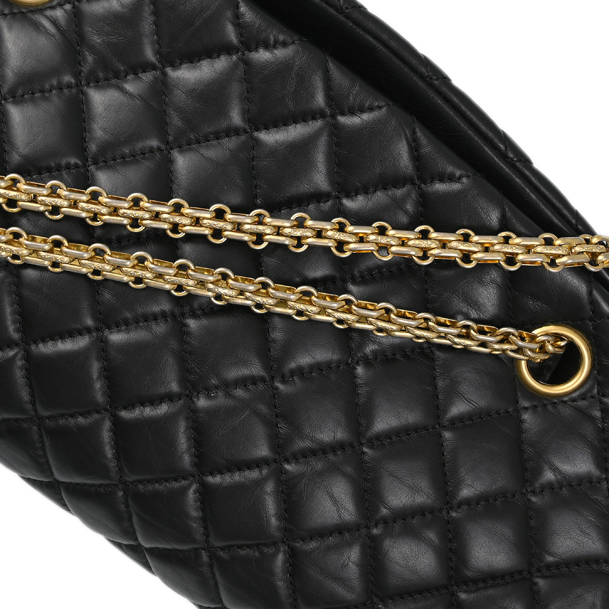 Chanel 2010-2011 Black Calfskin Medium Mademoiselle Bowling Bag