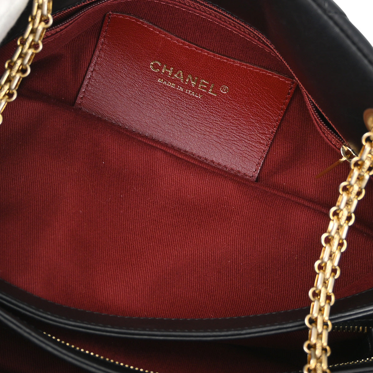 Chanel 2010-2011 Black Calfskin Medium Mademoiselle Bowling Bag