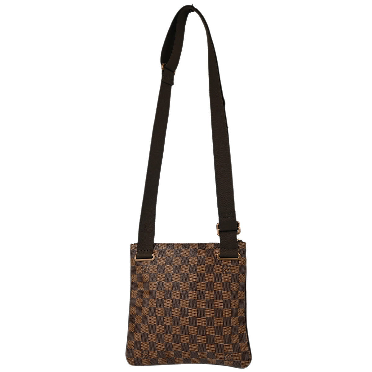 Louis Vuitton 2010 Damier Pochette Plate Brooklyn Shoulder Bag N41100