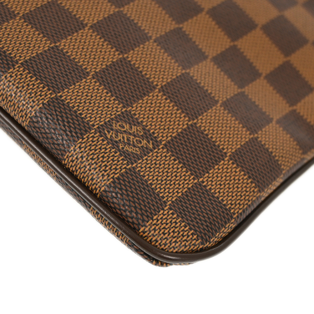 Louis Vuitton 2010 Damier Pochette Plate Brooklyn Shoulder Bag N41100