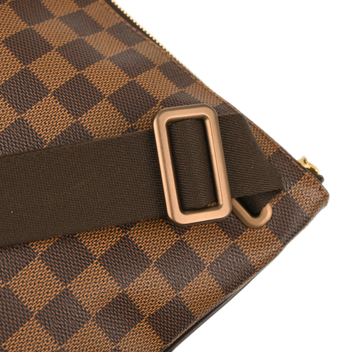 Louis Vuitton 2010 Damier Pochette Plate Brooklyn Shoulder Bag N41100