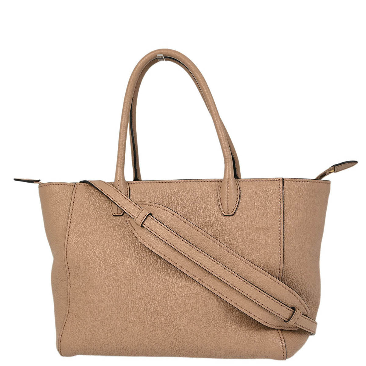 Miu Miu Beige Leather 2way Tote Shoulder Handbag