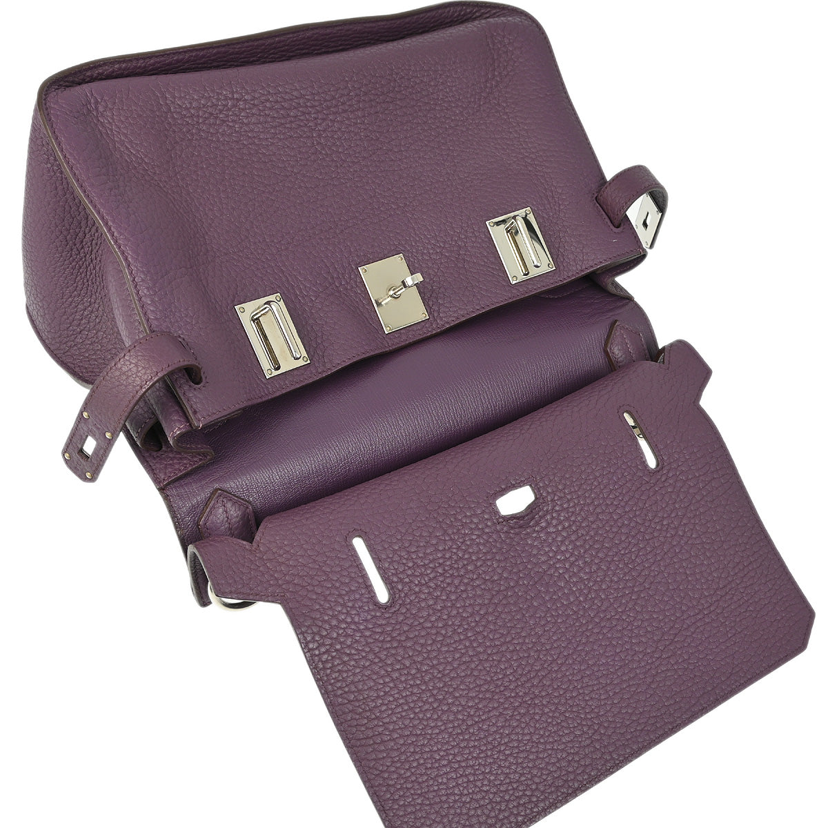 Hermes 2011 Purple Fjord Jypsiere 34 Shoulder Bag