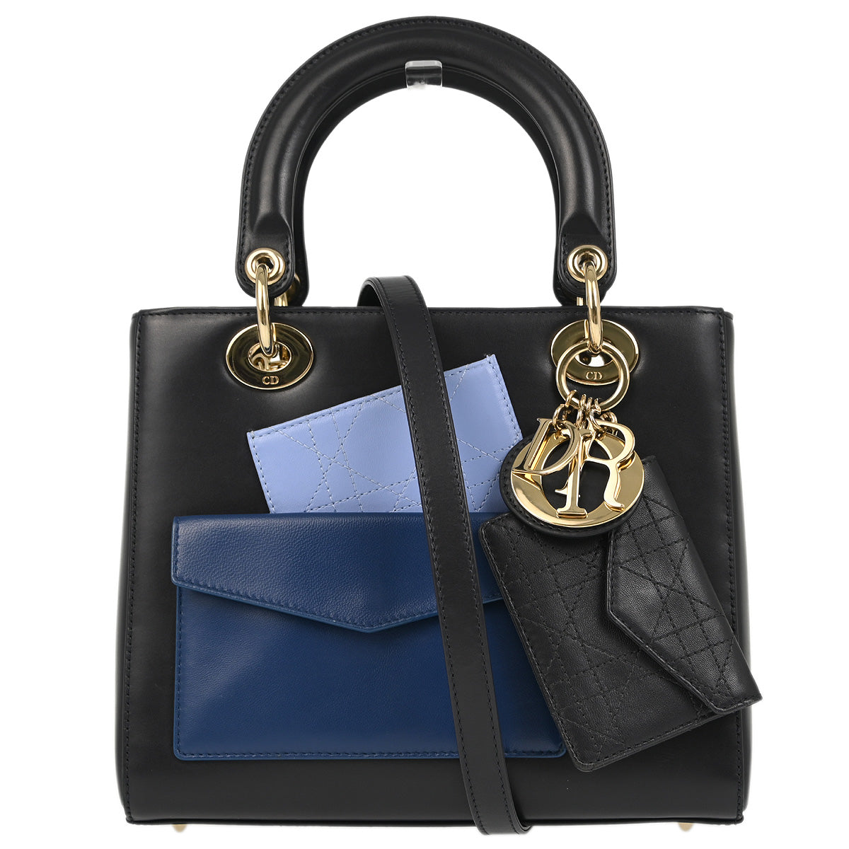 Christian Dior 2014 Calfskin Medium Pocket Lady Dior