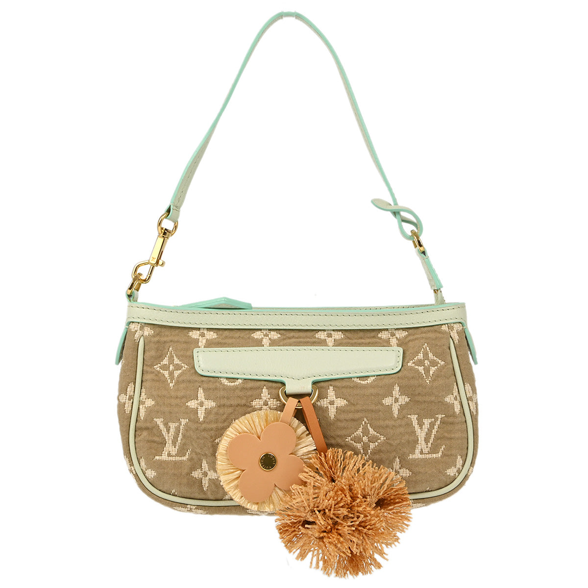 Louis Vuitton 2010 Green Monogram Sabia Pochette Accessoires M93068