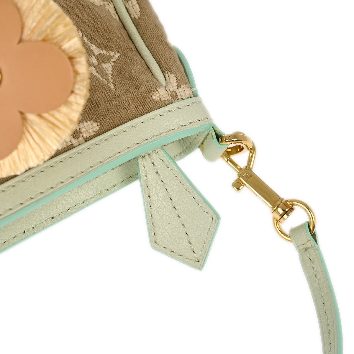 Louis Vuitton 2010 Green Monogram Sabia Pochette Accessoires M93068