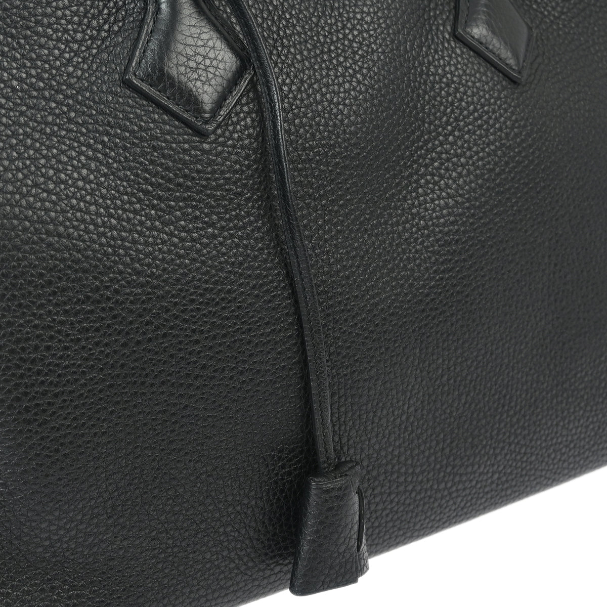 Hermes 2015 Black Taurillon Clemence Victoria 35 Handbag
