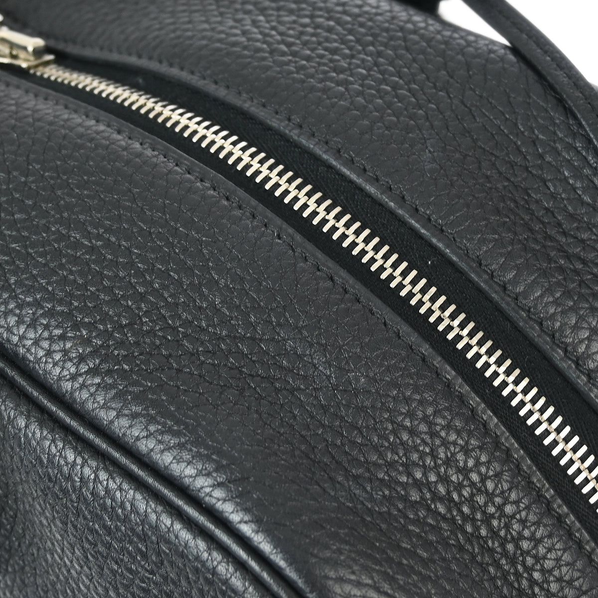 Hermes 2015 Black Taurillon Clemence Victoria 35 Handbag
