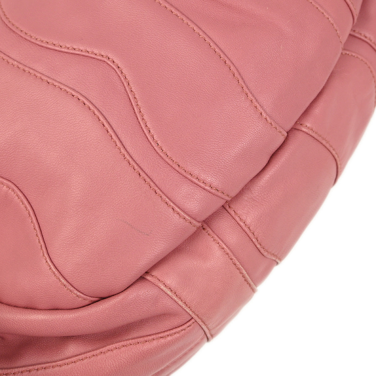 Prada 2008 Pink Lambskin Shoulder Bag