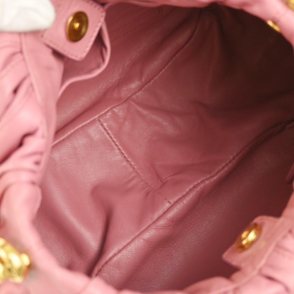 Prada 2008 Pink Lambskin Shoulder Bag