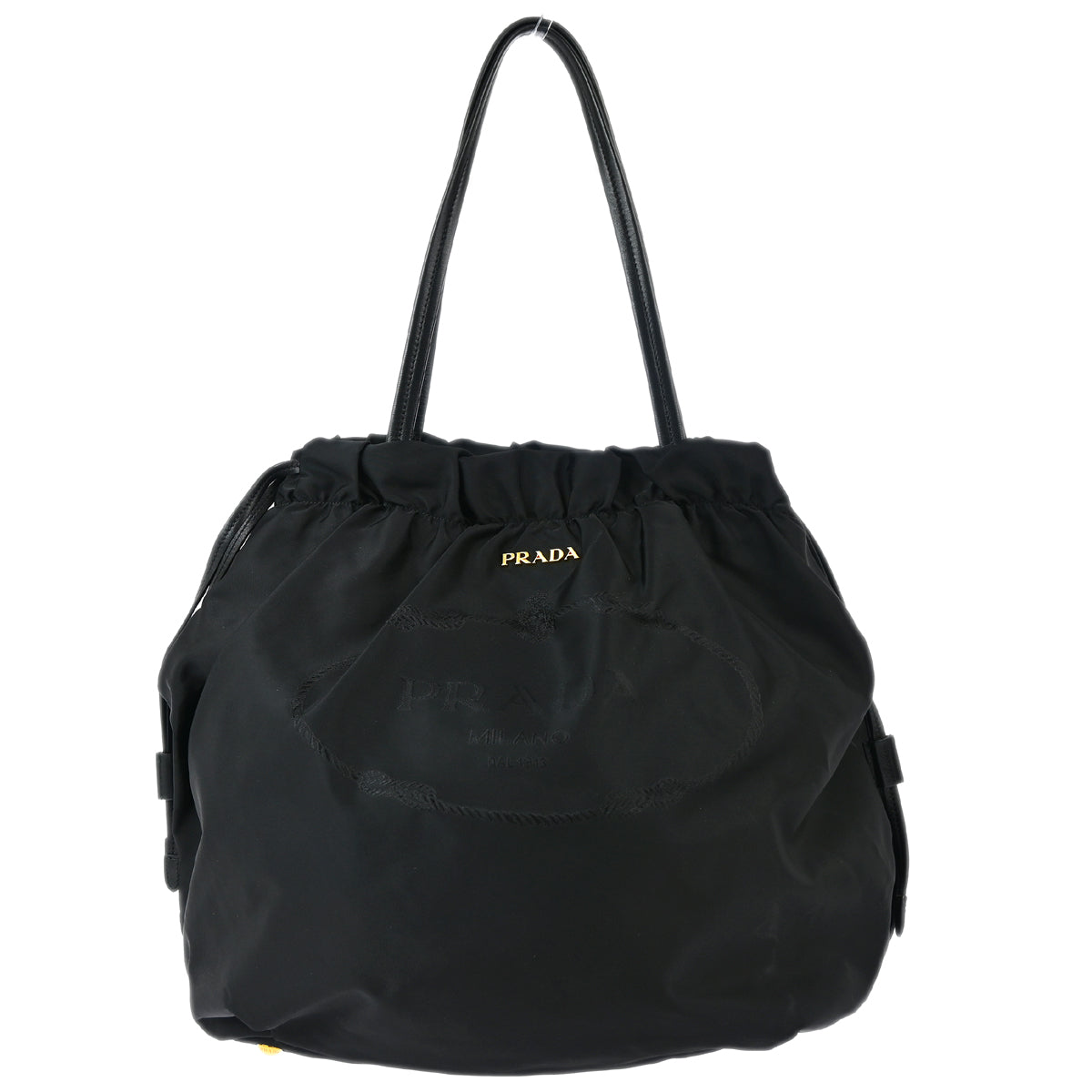 Prada Black Nylon Tote Handbag