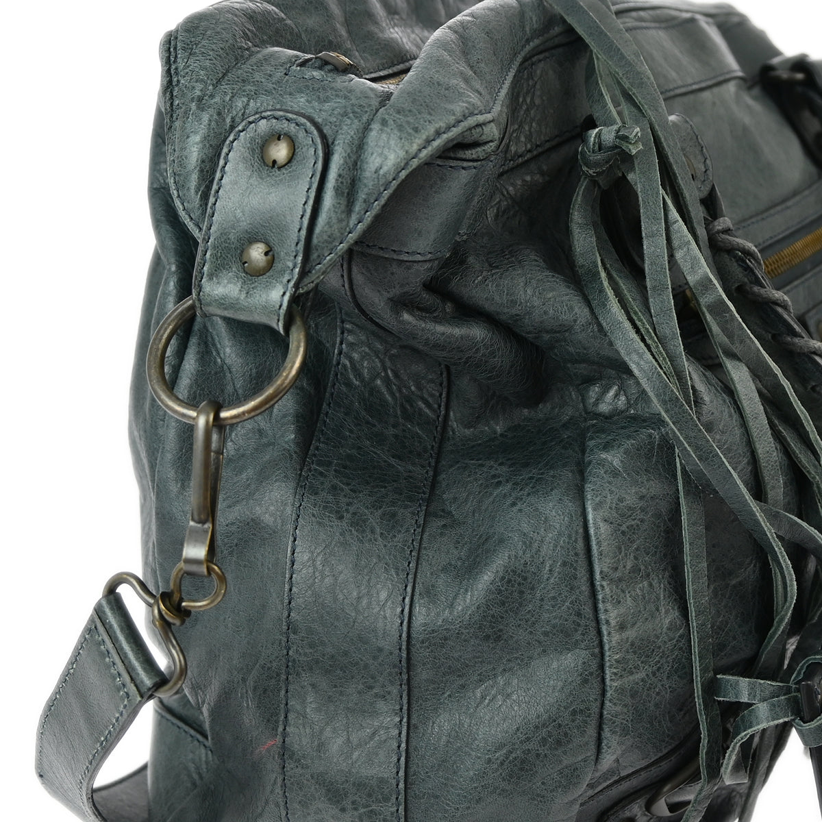 Balenciaga Gray Goatskin 2way Shoulder Handbag
