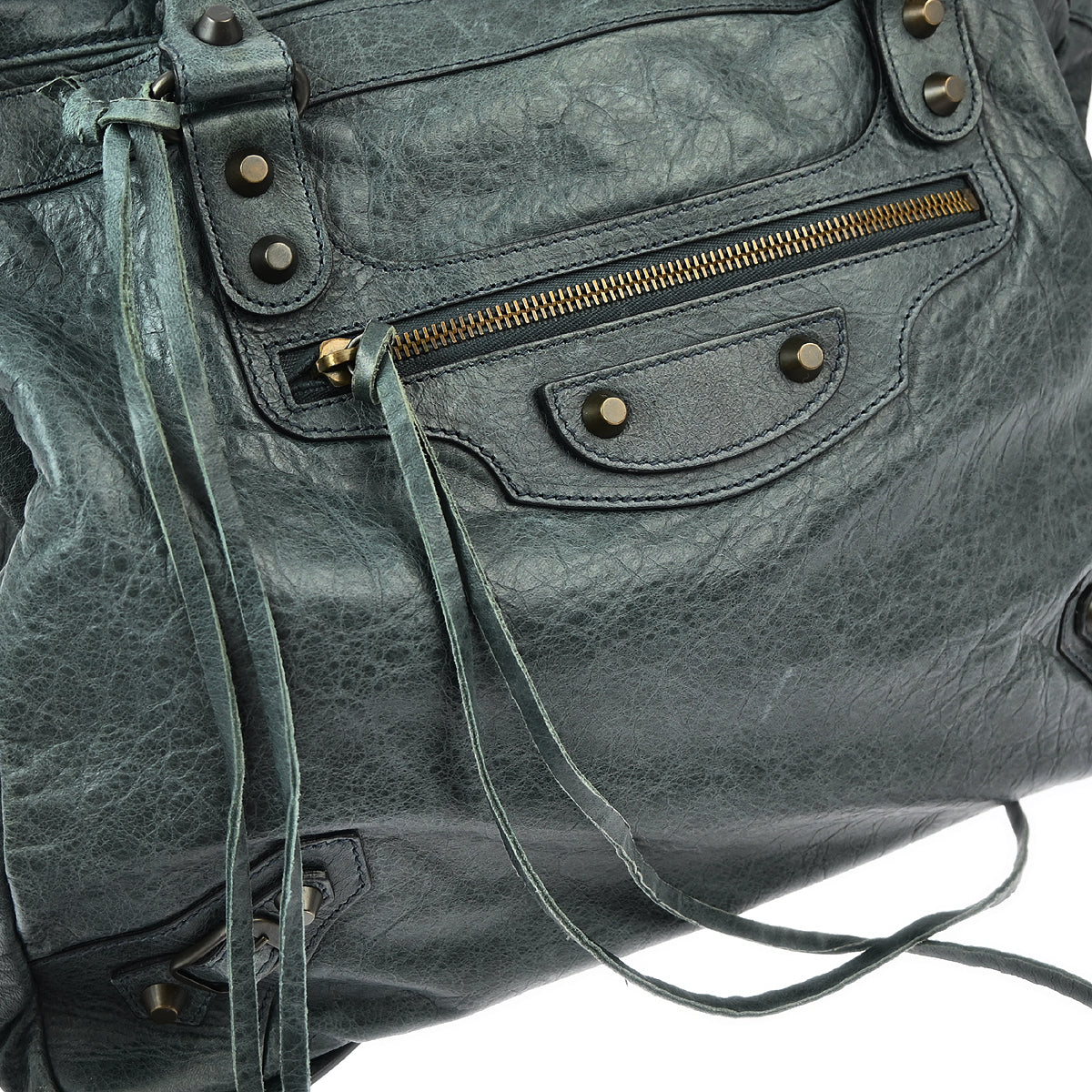 Balenciaga Gray Goatskin 2way Shoulder Handbag
