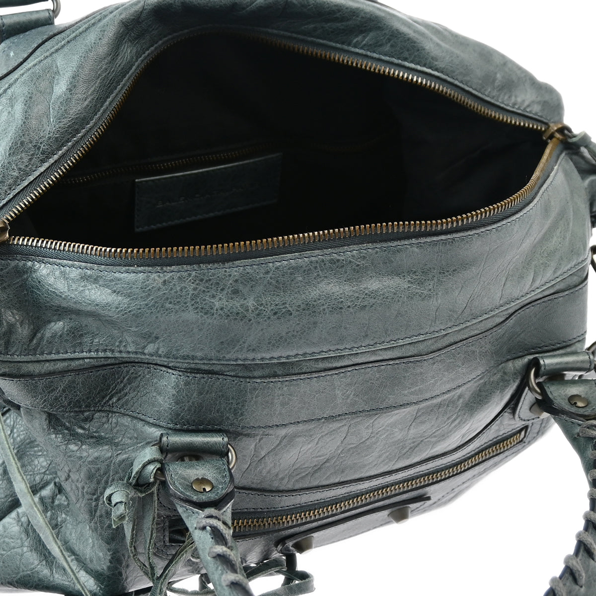 Balenciaga Gray Goatskin 2way Shoulder Handbag
