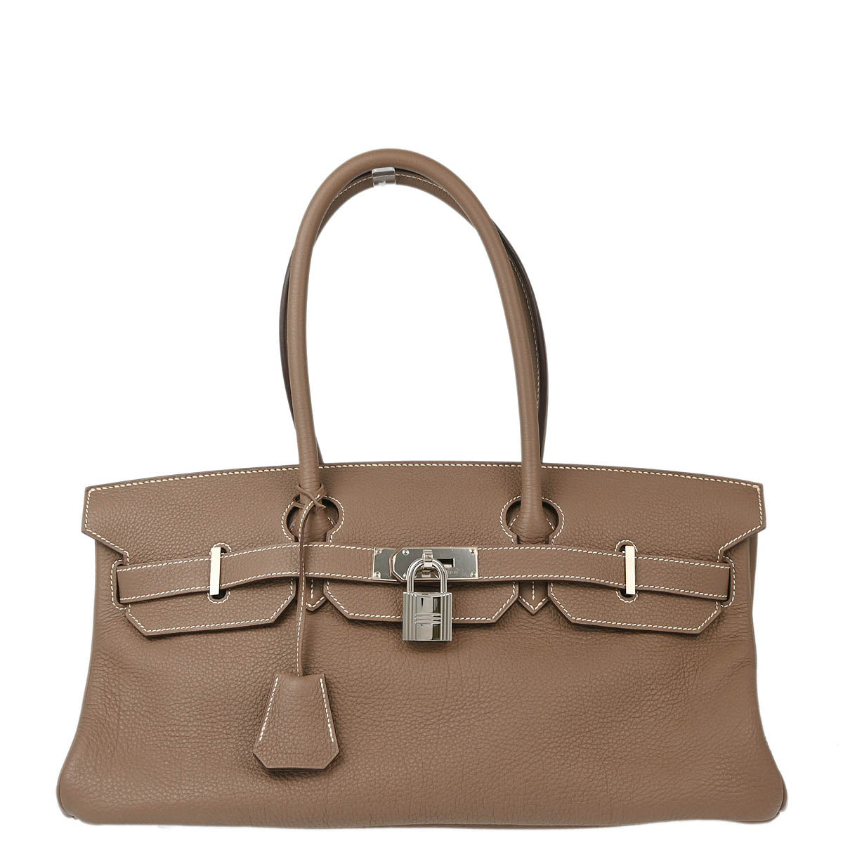 Hermes 2011 Etoupe Togo Shoulder Birkin Handbag