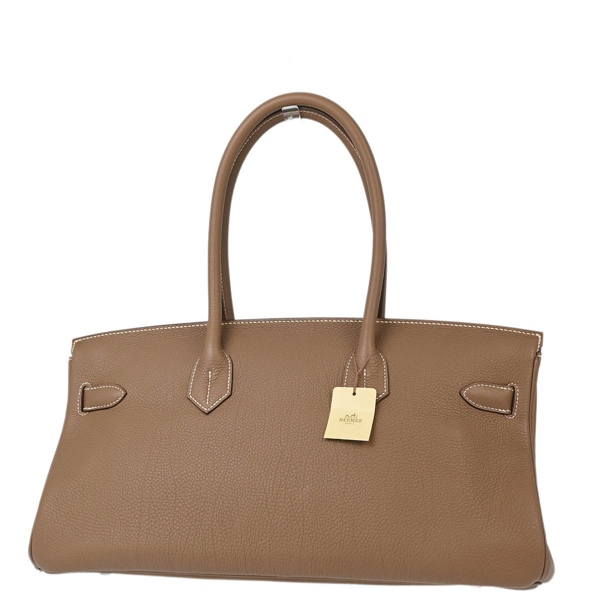 Hermes 2011 Etoupe Togo Shoulder Birkin Handbag