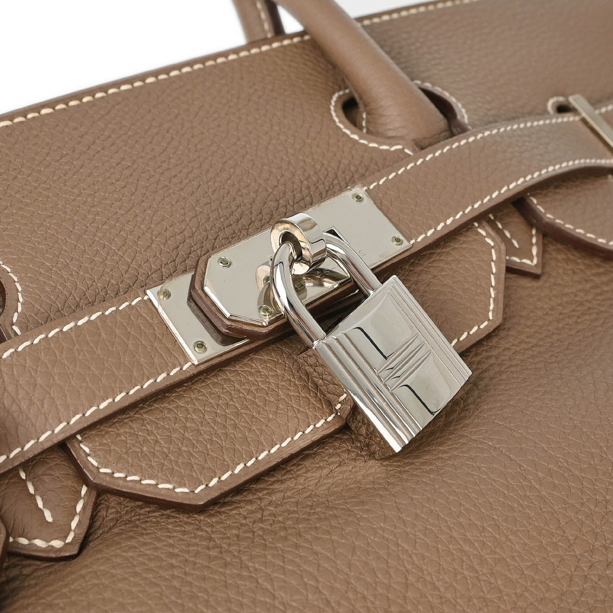 Hermes 2011 Etoupe Togo Shoulder Birkin Handbag