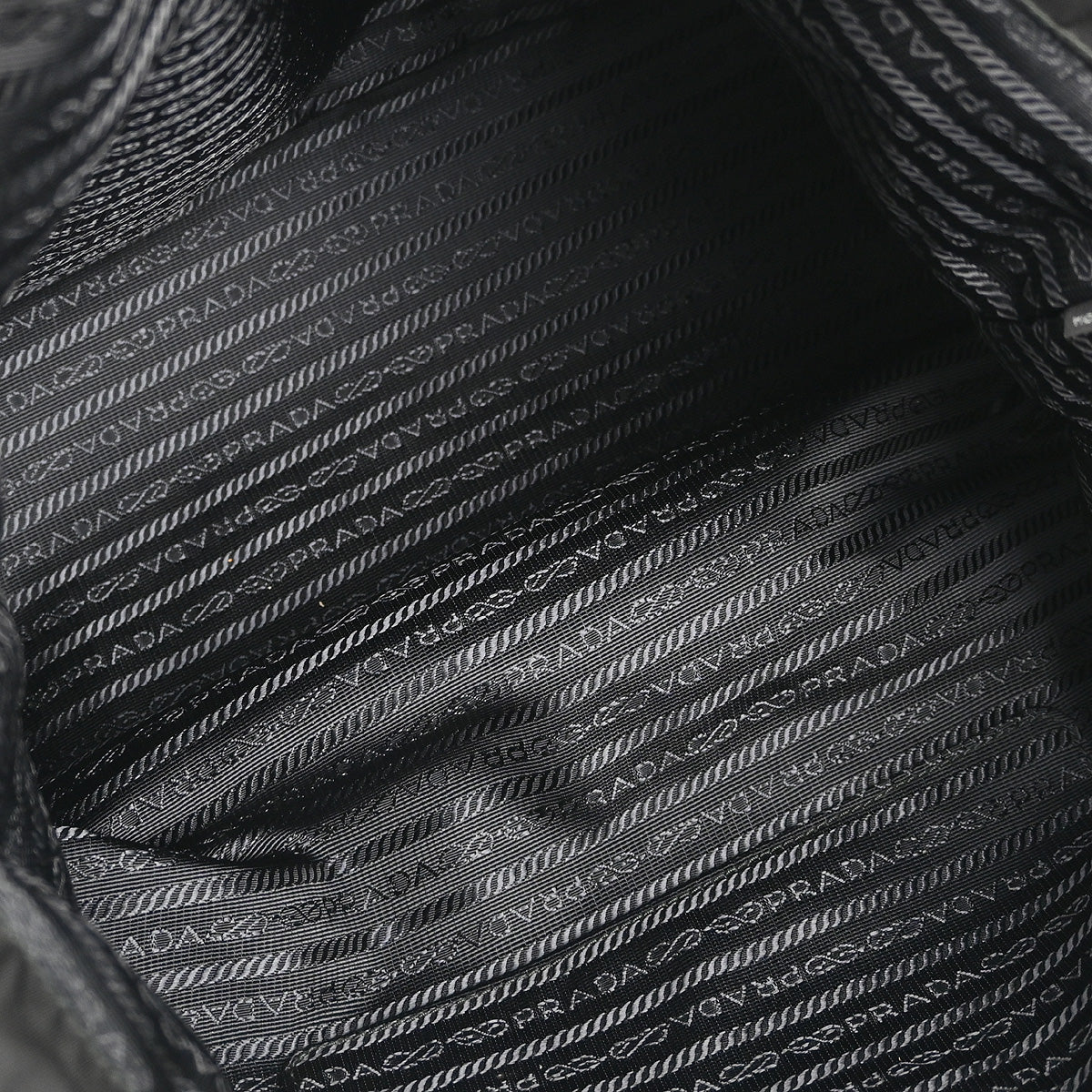 Prada Black Nylon Shoulder Tote Bag
