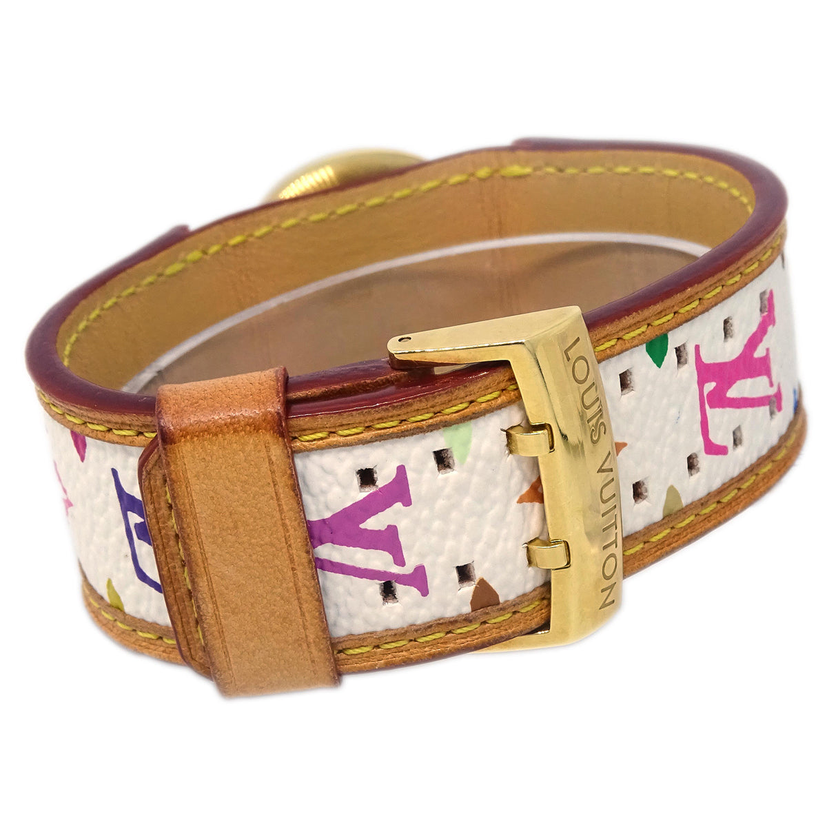 Louis Vuitton Q12131 Monogram Multicolor Takashi Murakami Tambour Watch