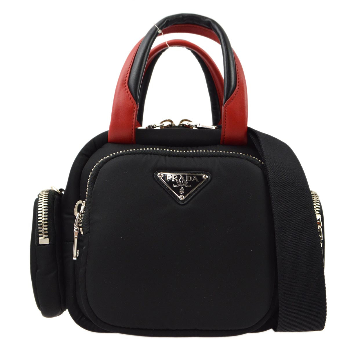 Prada Black Nylon 2way Shoulder Handbag