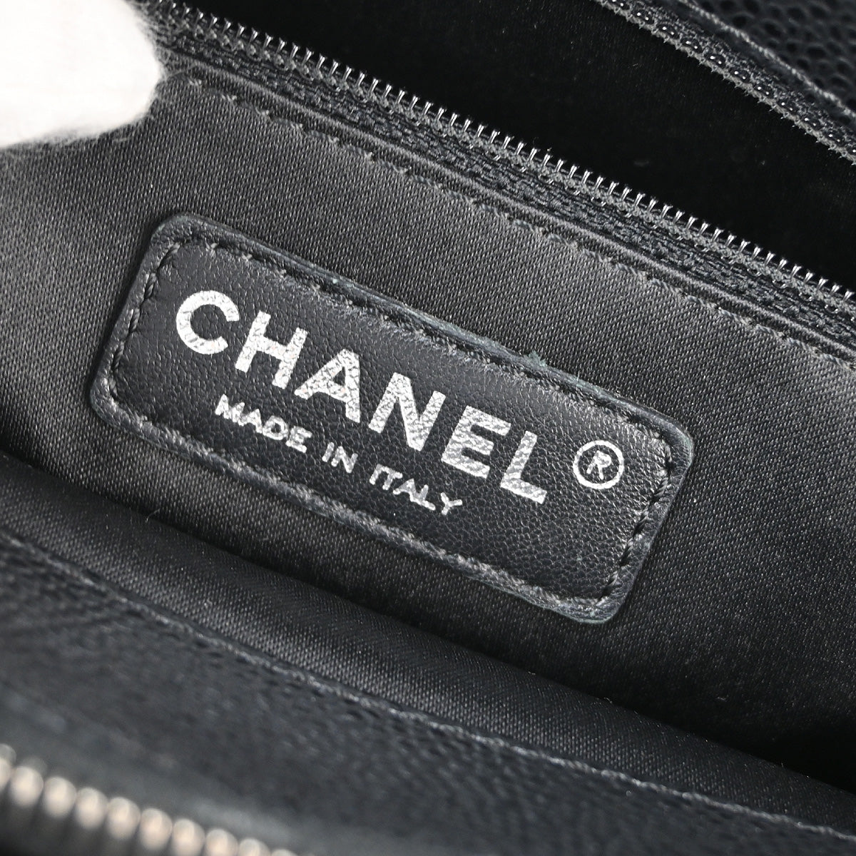 Chanel 2012 Black Caviar Grand Shopping Tote GST