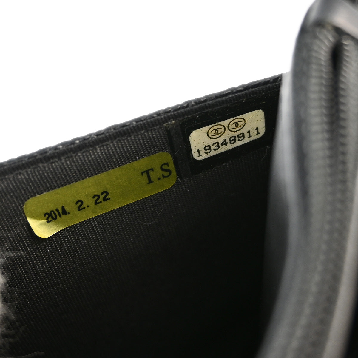 Chanel 2014 Black Caviar Timeless WOC Chain Shoulder Wallet Bag