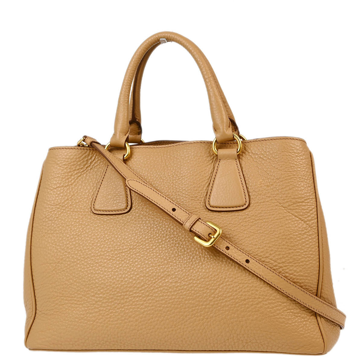 Prada Beige 2way Tote Shoulder Handbag