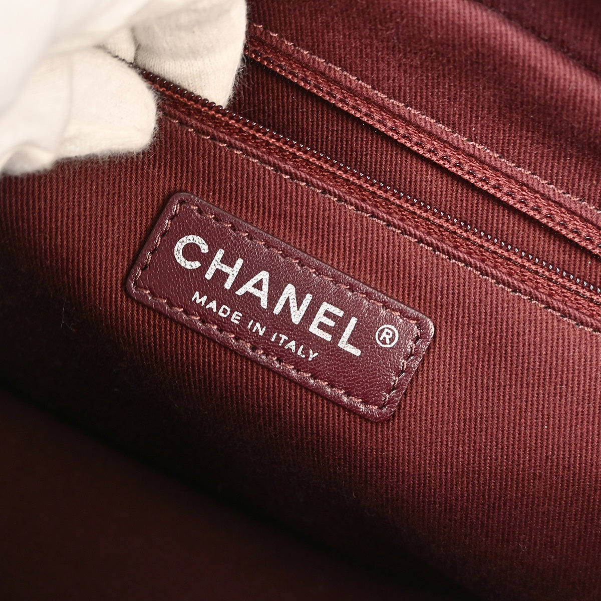 Chanel 2013-2014 Black Calfskin Duo Color Chain Shoulder Bag