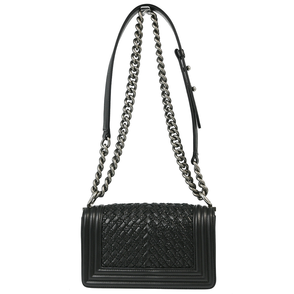 Chanel 2018 Braided Calfskin Boy Small