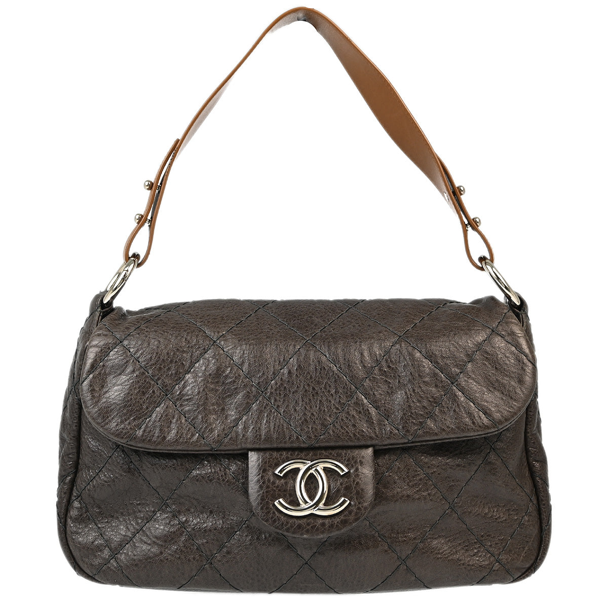 Chanel Brown Calfskin On-the-Road Handbag