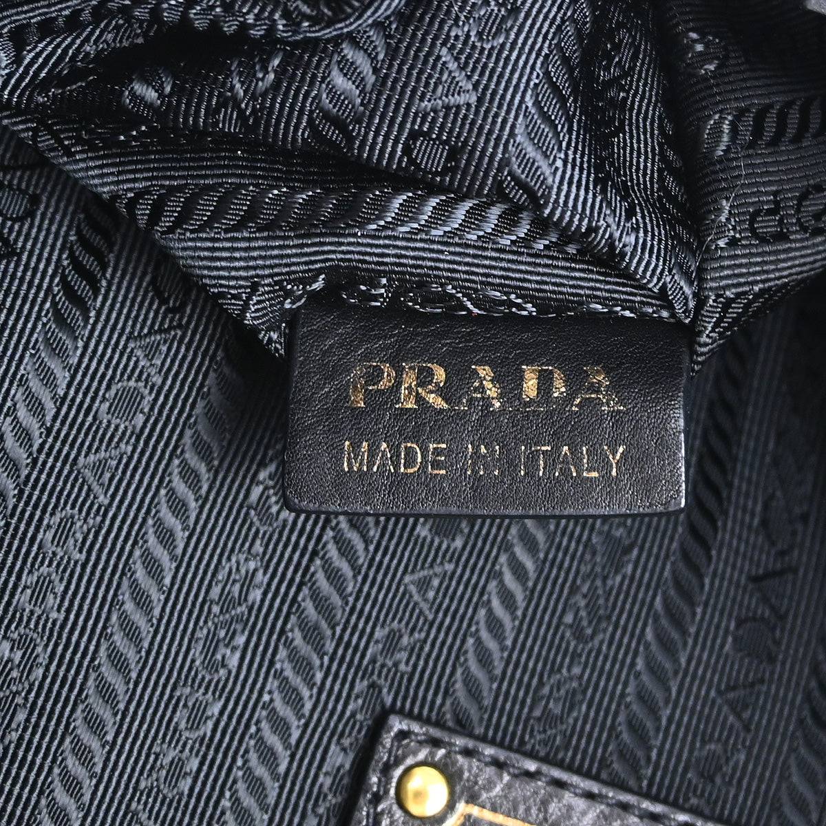 Prada Black Nylon 2way Tote Shoulder Handbag