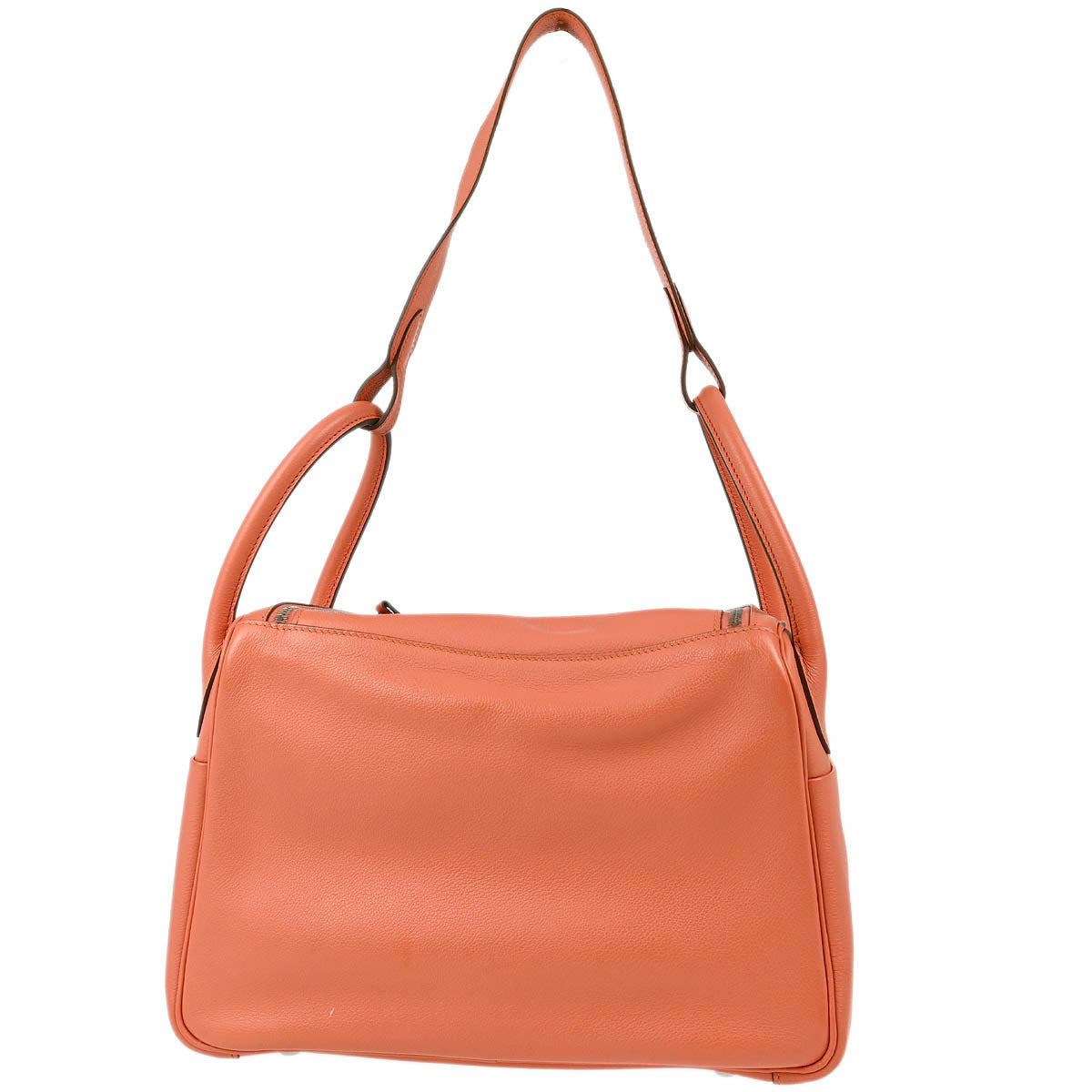 Hermes Flamingo Evercolor Lindy 30 Shoulder Bag