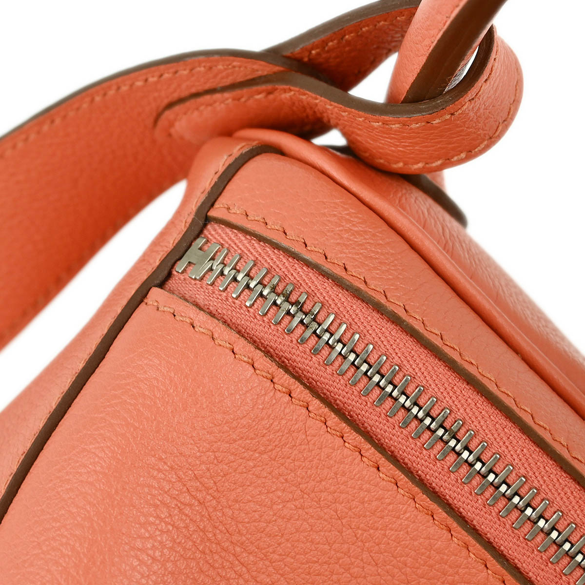 Hermes 2012 Flamingo Evercolor Lindy 30 Shoulder Bag