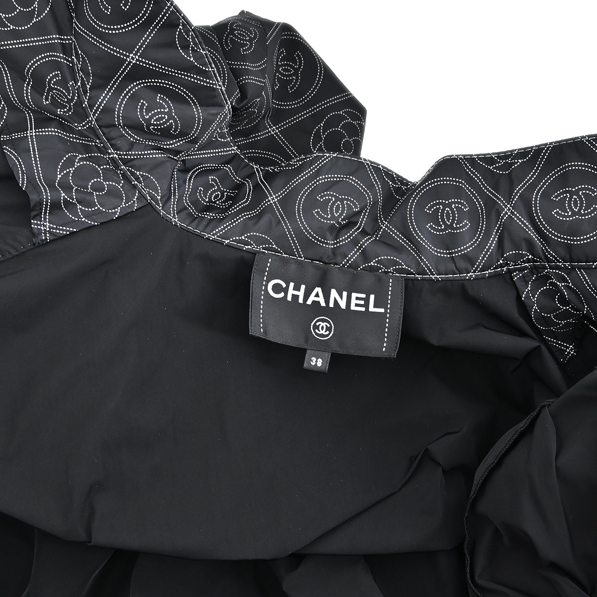 Chanel 2018 Zip Up Jacket Black #38