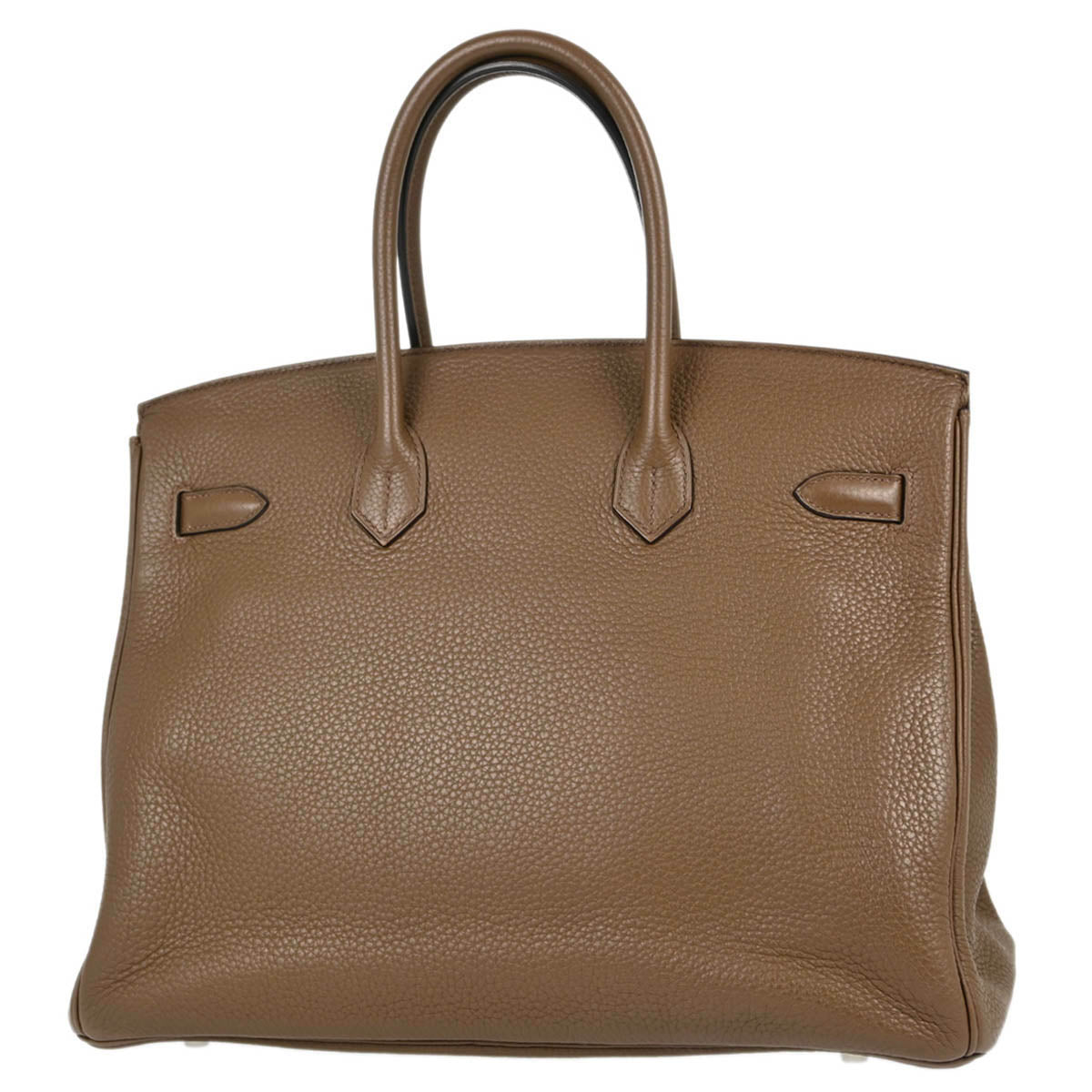 Hermes Brown Taurillon Clemence Birkin 35 Handbag