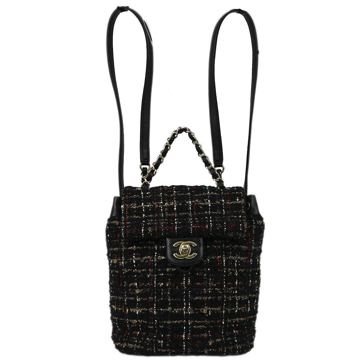 Chanel Black Tweed Mini Urban Spirit Backpack