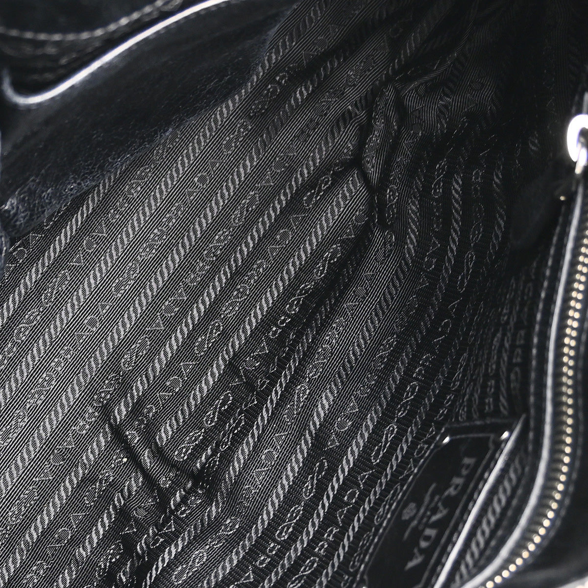 Prada Black Nylon 2way Shoulder Handbag