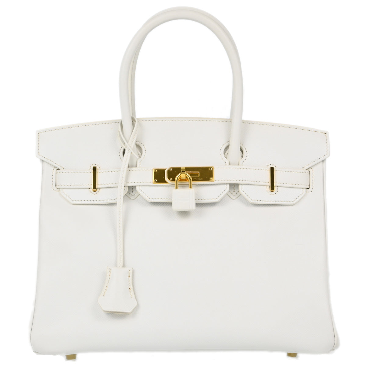 Hermes 2014 White Epsom Birkin 30 Handbag