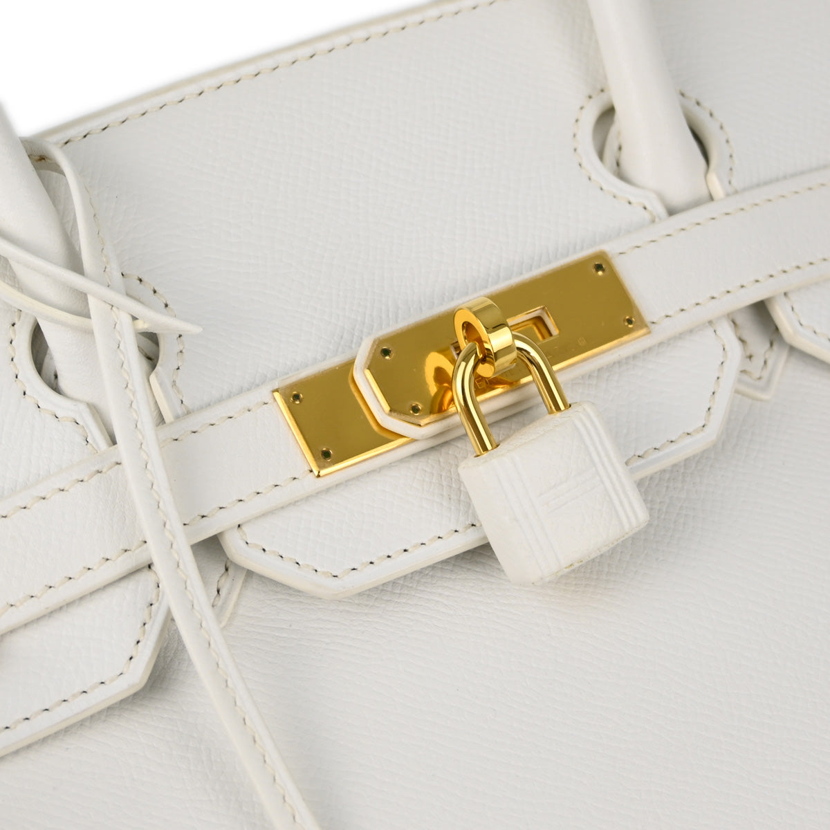 Hermes 2014 White Epsom Birkin 30 Handbag