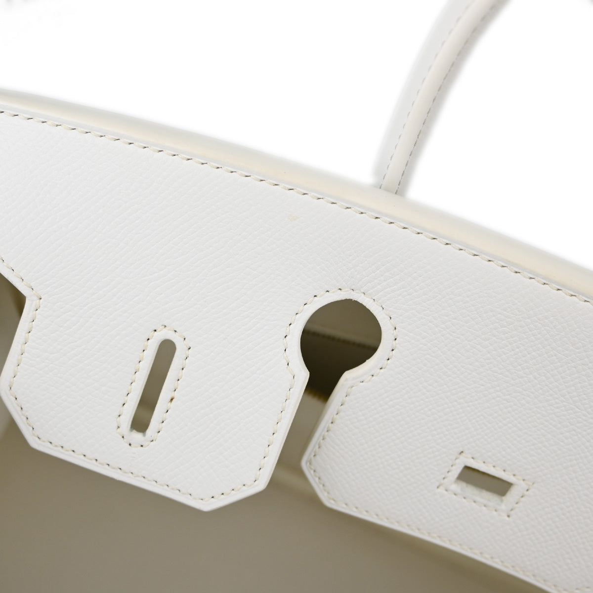 Hermes White Epsom Birkin 30 Handbag