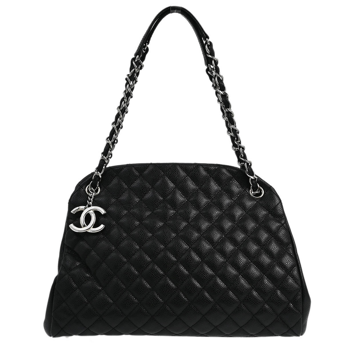 Chanel Black Caviar Large Mademoiselle Bowling Bag