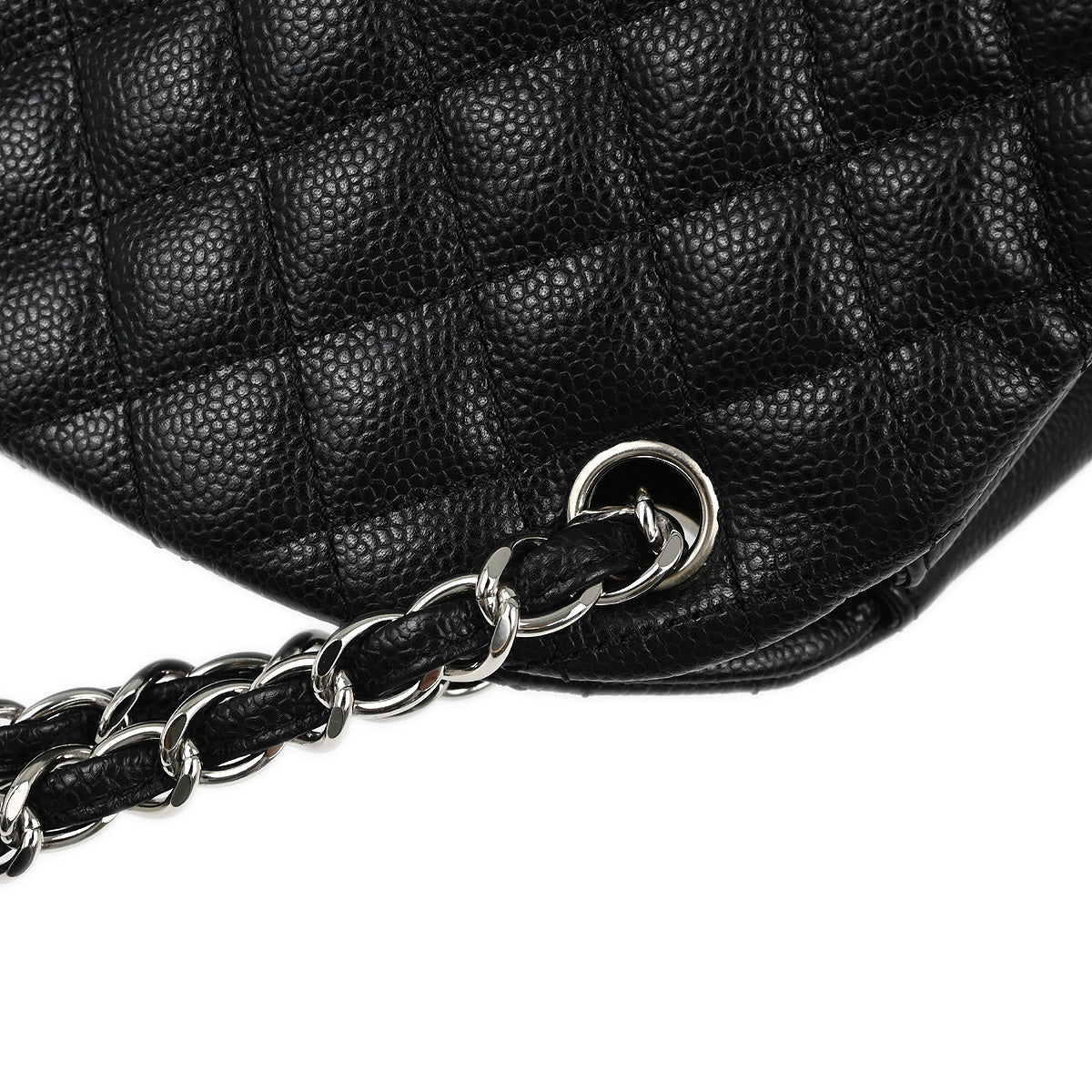 Chanel Black Caviar Large Mademoiselle Bowling Bag